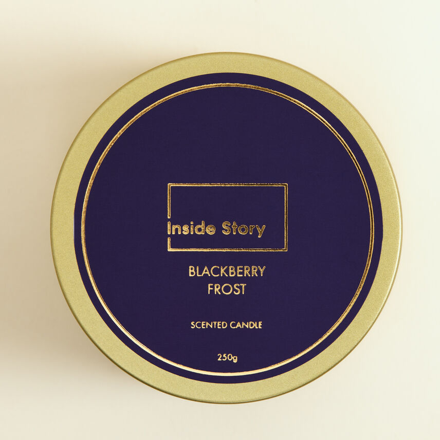 Blackberry Frost Tin Candle 