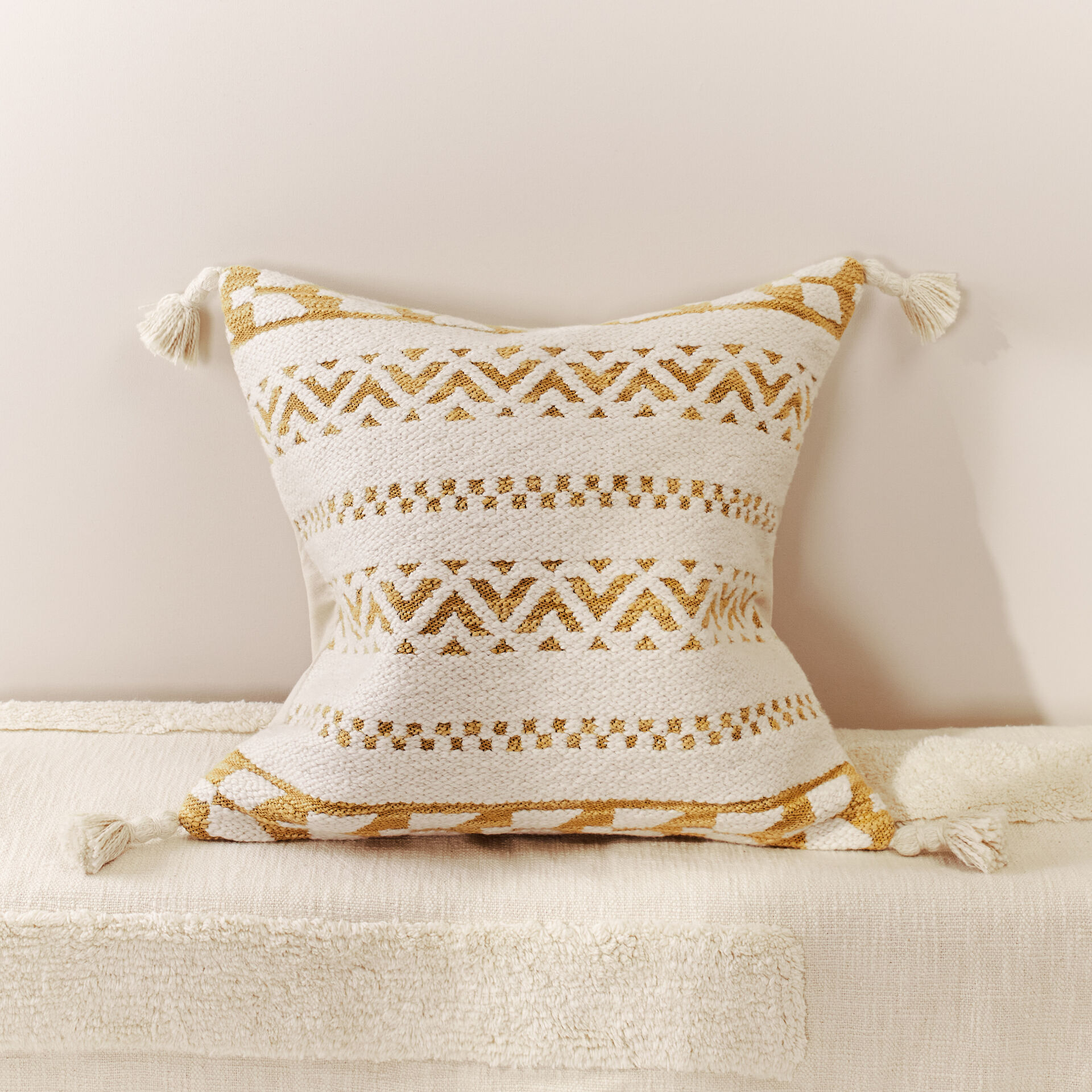 Stripe Tassel Cushion