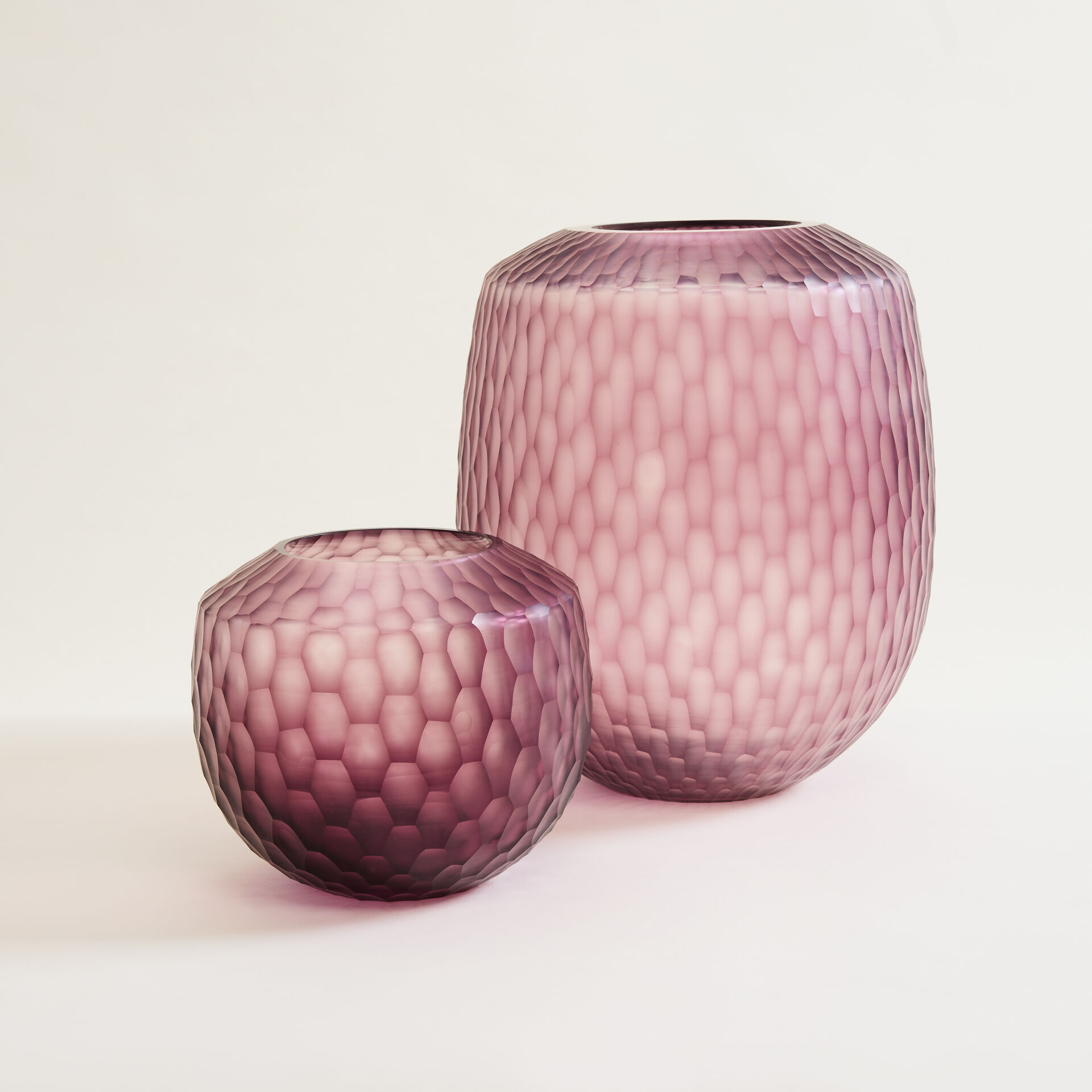 ${product-id}-Small Plum Hand-Cut Glass Vase-Plum-${view-type}
