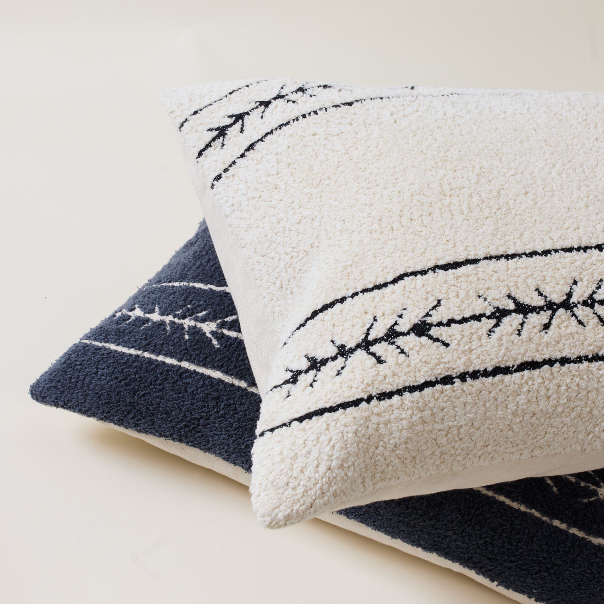 ${product-id}-Embroidered Textured Archie Cushion-Navy-${view-type}
