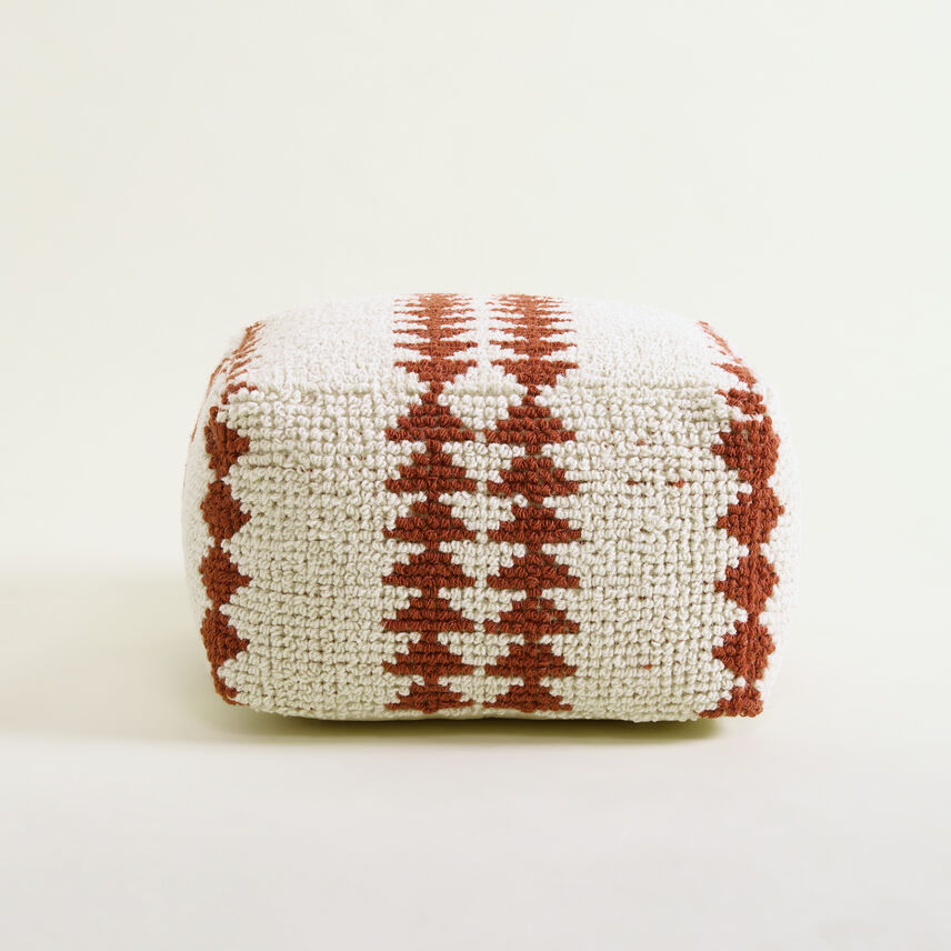 Rust Tufted Sienna Pouffe Footstool