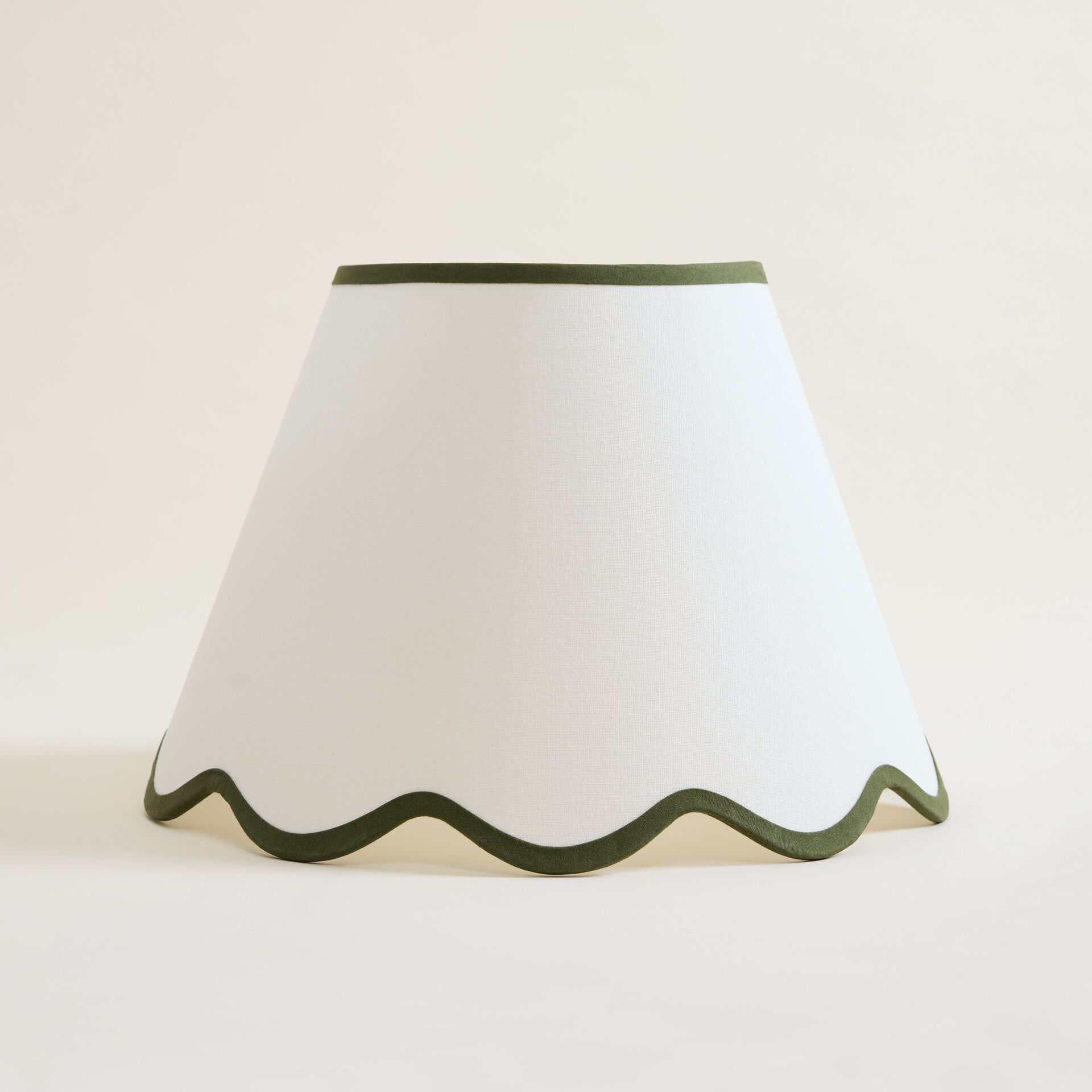 ${product-id}-Large Trimmed Scalloped Edge Lampshade-Green-${view-type}