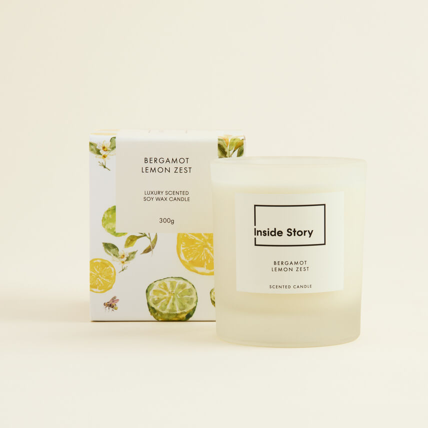 Bergamot Lemon Zest Signature Filled Candle 