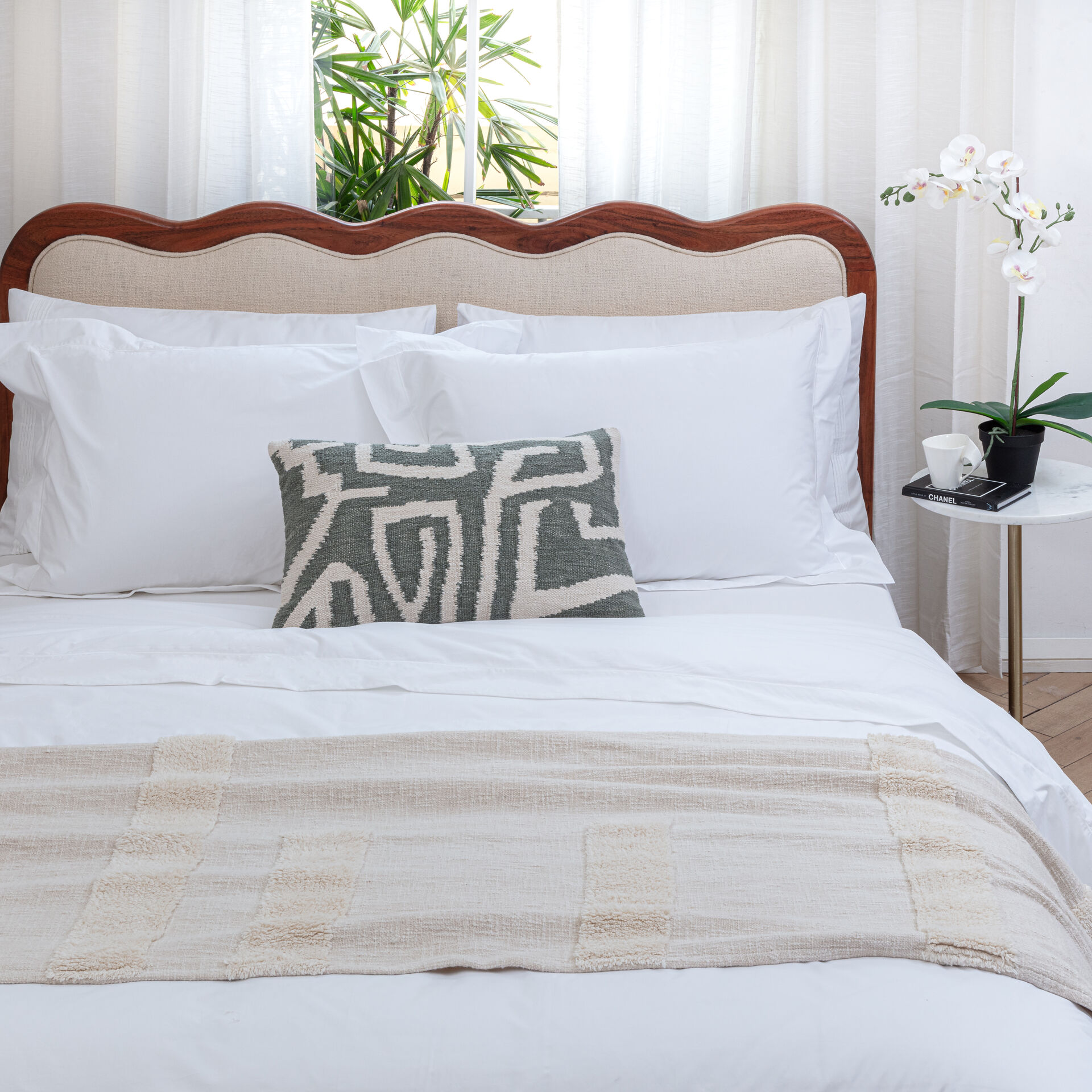 ${product-id}-Granny Goose Satin Stitch Cotton Pillowcase Pair In White-White-${view-type}