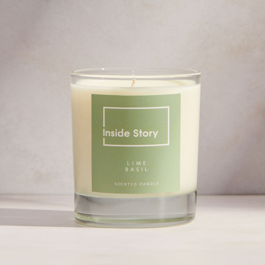Lime Basil Scented Signature Candle