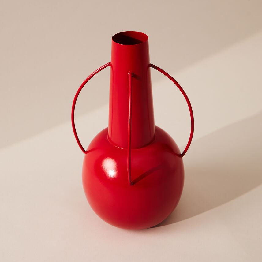 Mykonos Metal Belly Vase