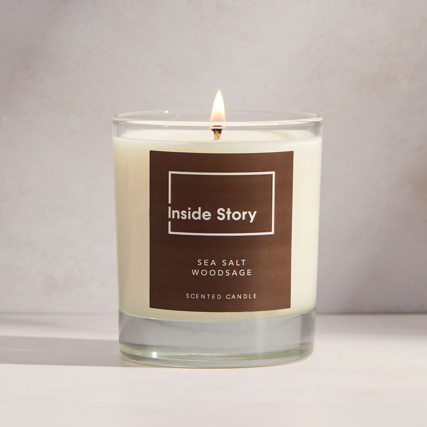 Sea Salt And Wood Sage Signature Filled Candle