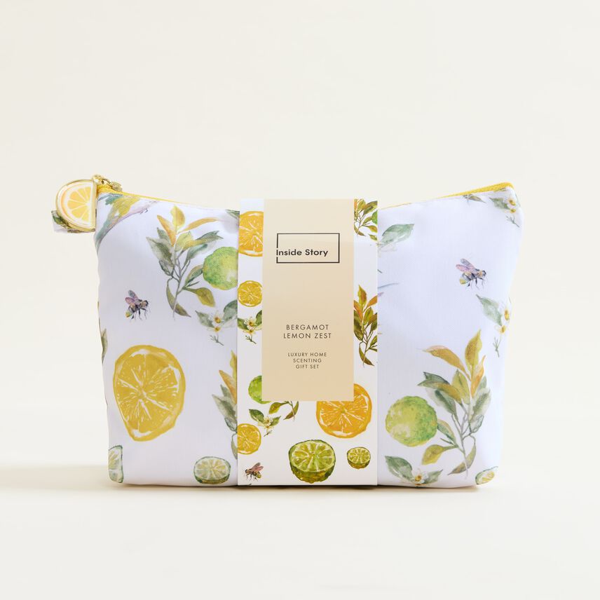 Bergamot And Lemon Zest Wash Bag Gift Set