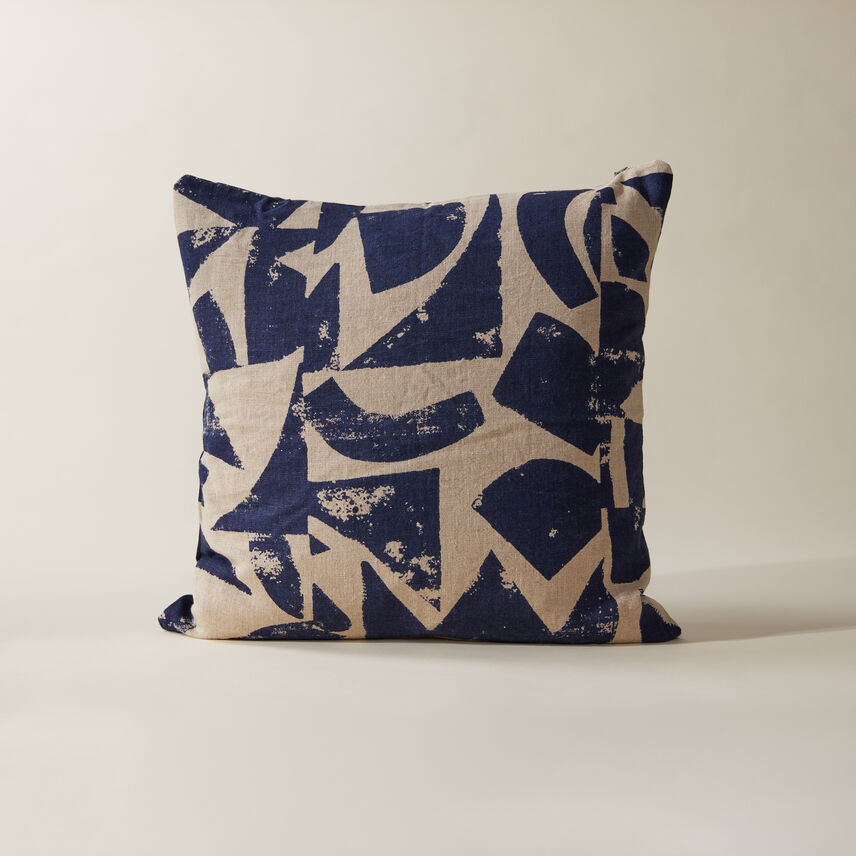 Emil Printed Linen Cushion