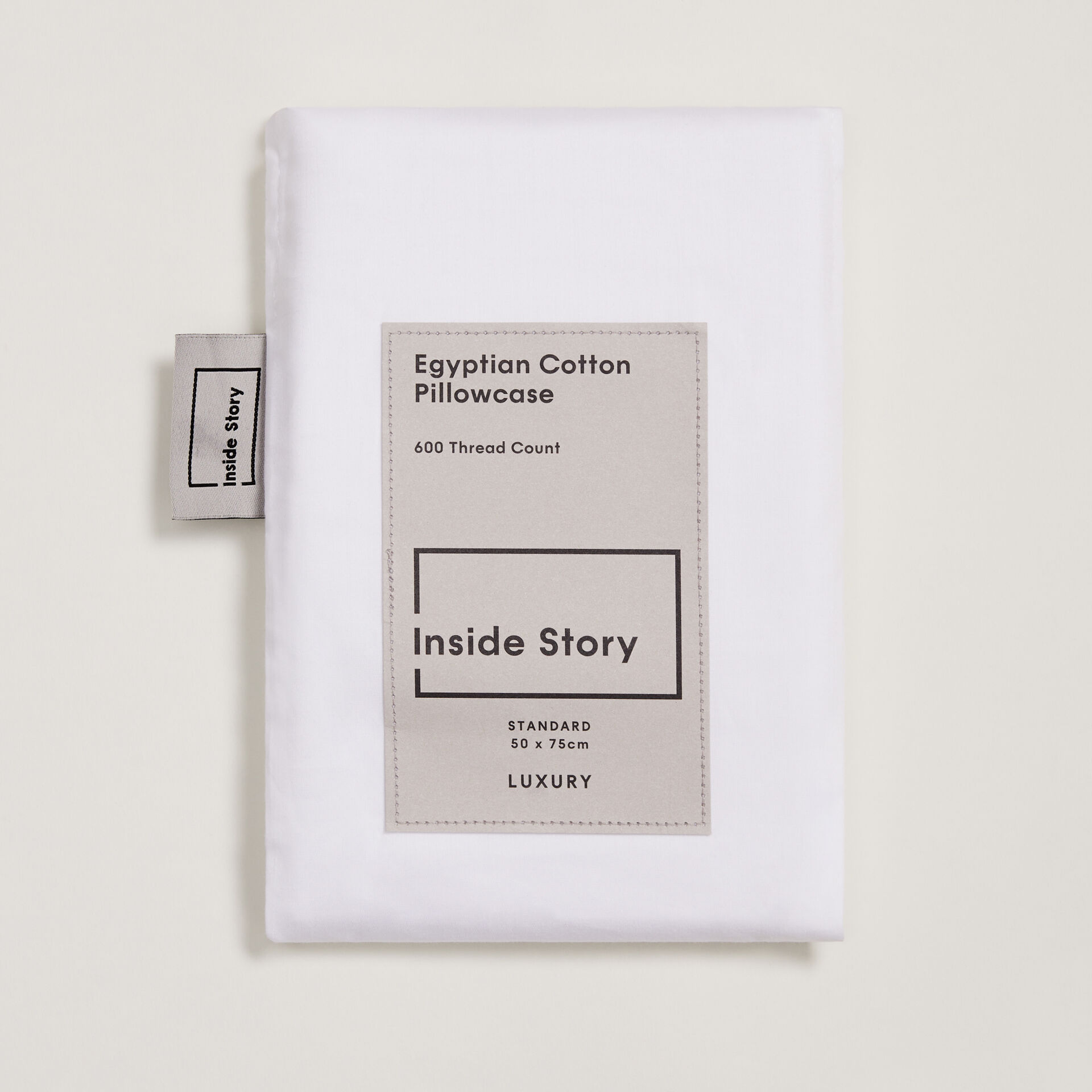 ${product-id}-Valentina Egyptian Cotton Pillowcase In White 600 Thread Count-White-${view-type}
