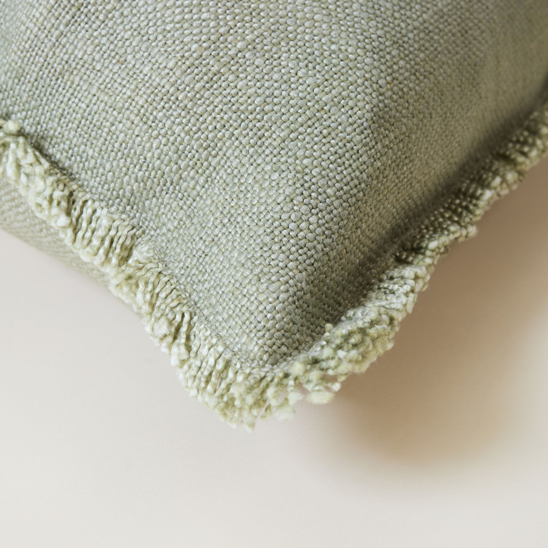 ${product-id}-Sage Green Linen Blend Fringed Bridie Lumbar Cushion-Sage-${view-type}