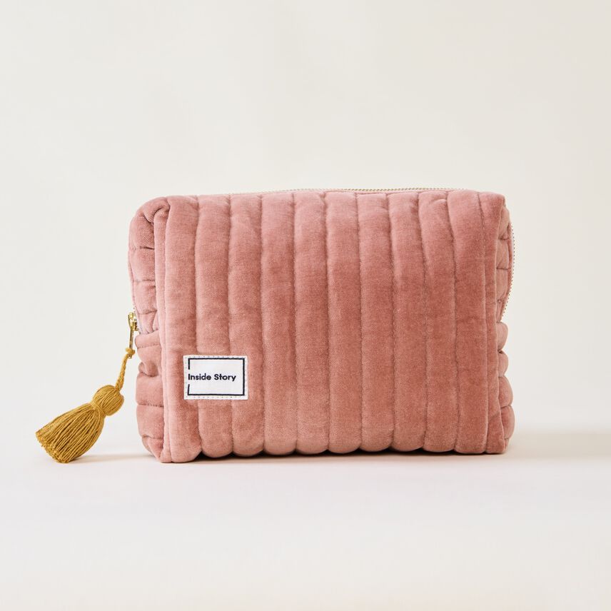 Rose Velvet Wash Bag