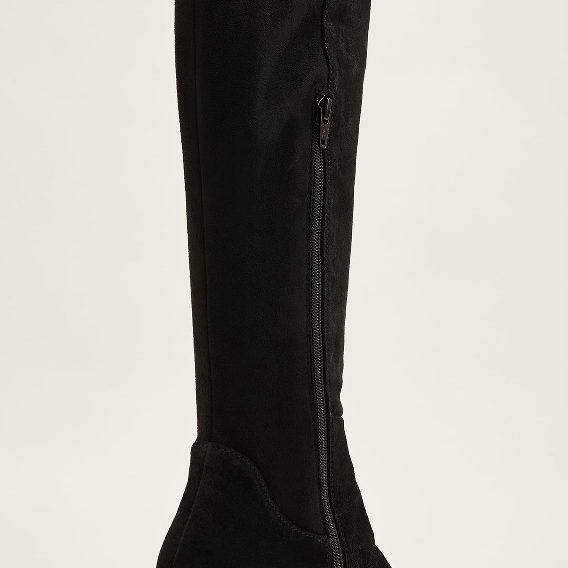 Milly Black Suede Knee Boots