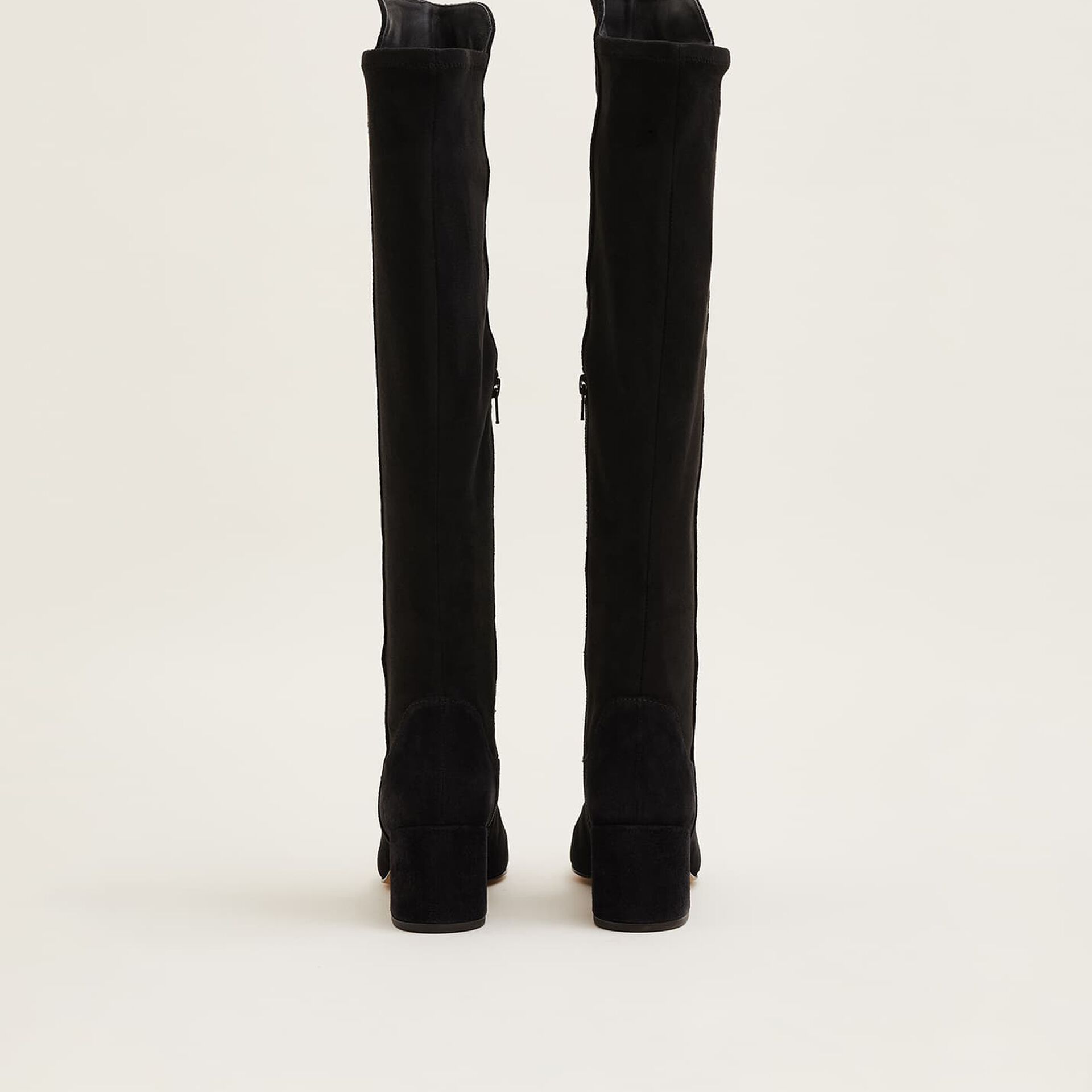 Milly Black Suede Knee Boots
