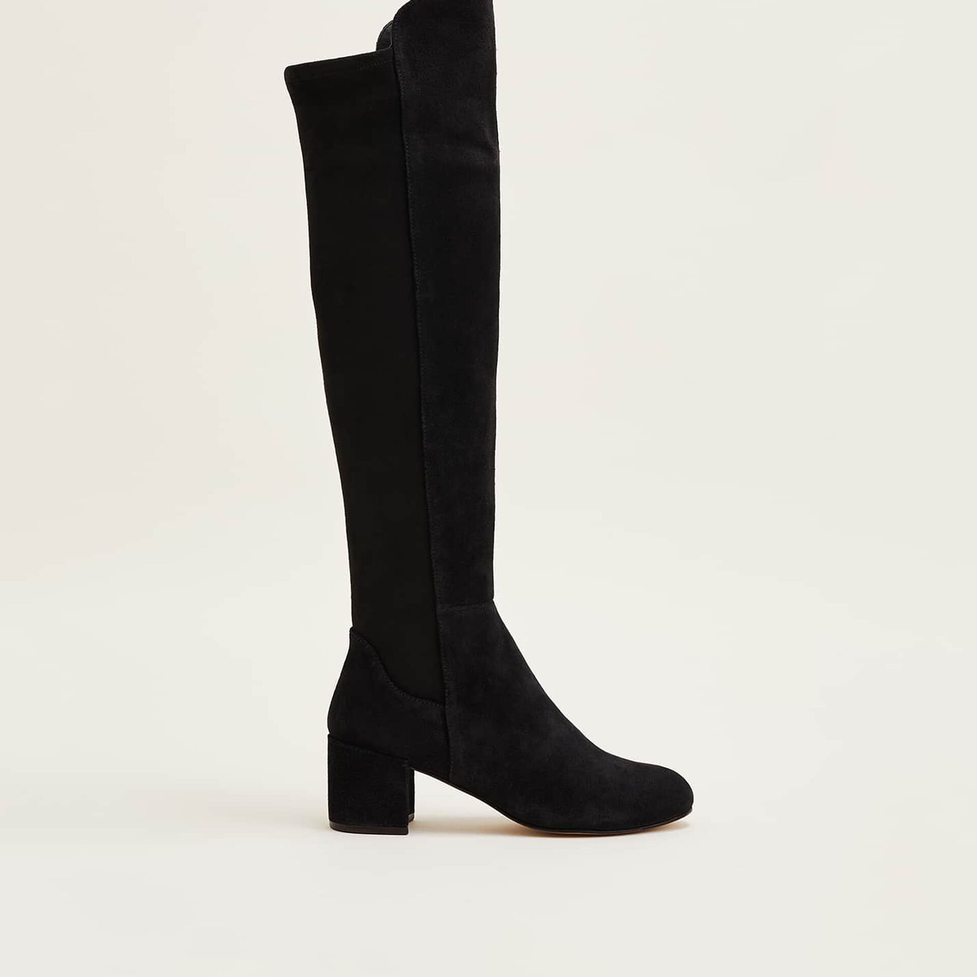 Milly Black Suede Knee Boots