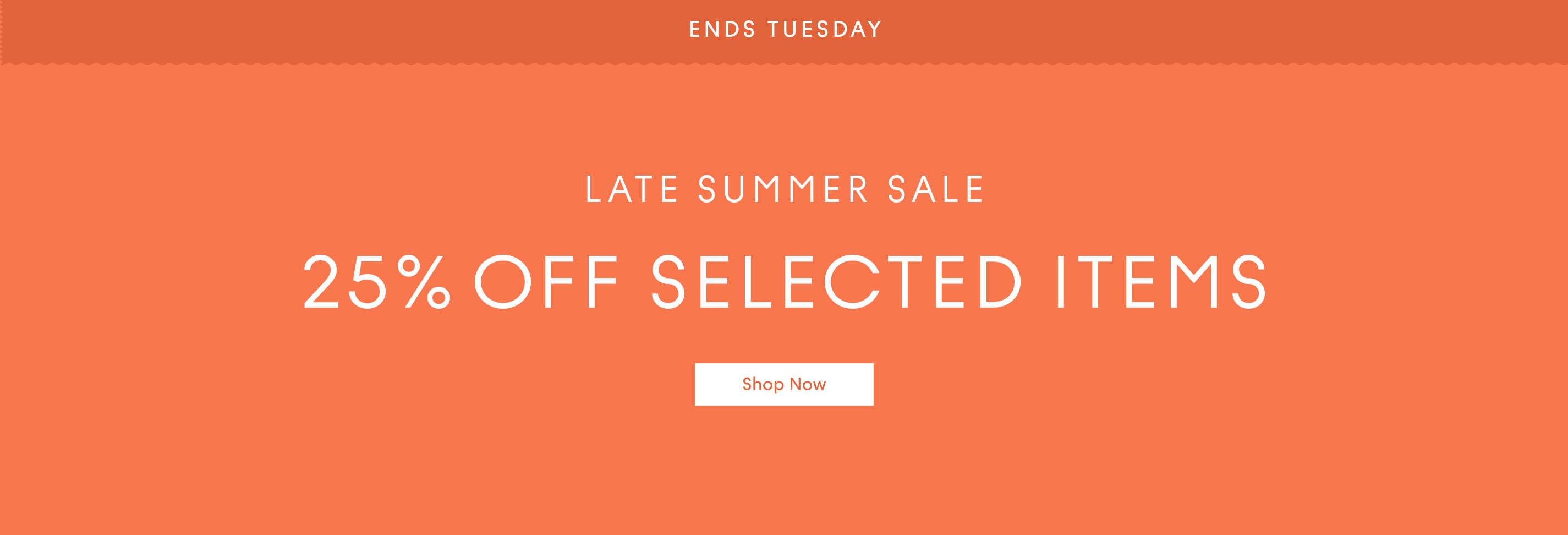 Inside Story Late Summer Sale