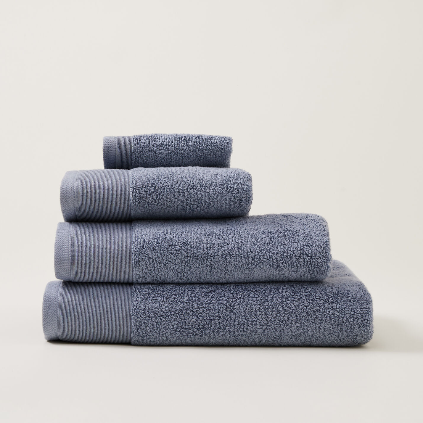 Stack Of Blue Towels