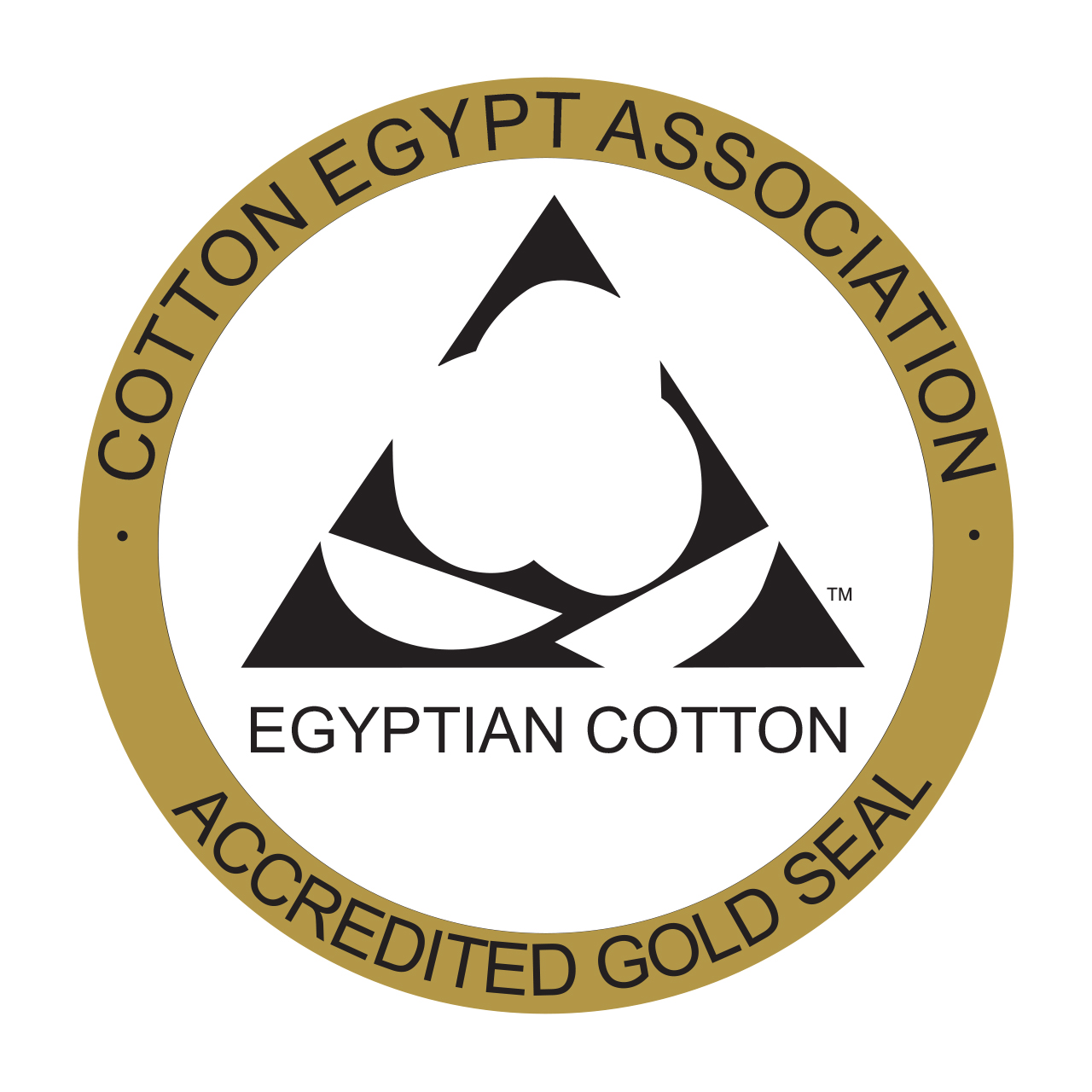 Egyptian Cotton Gold Seal Logo